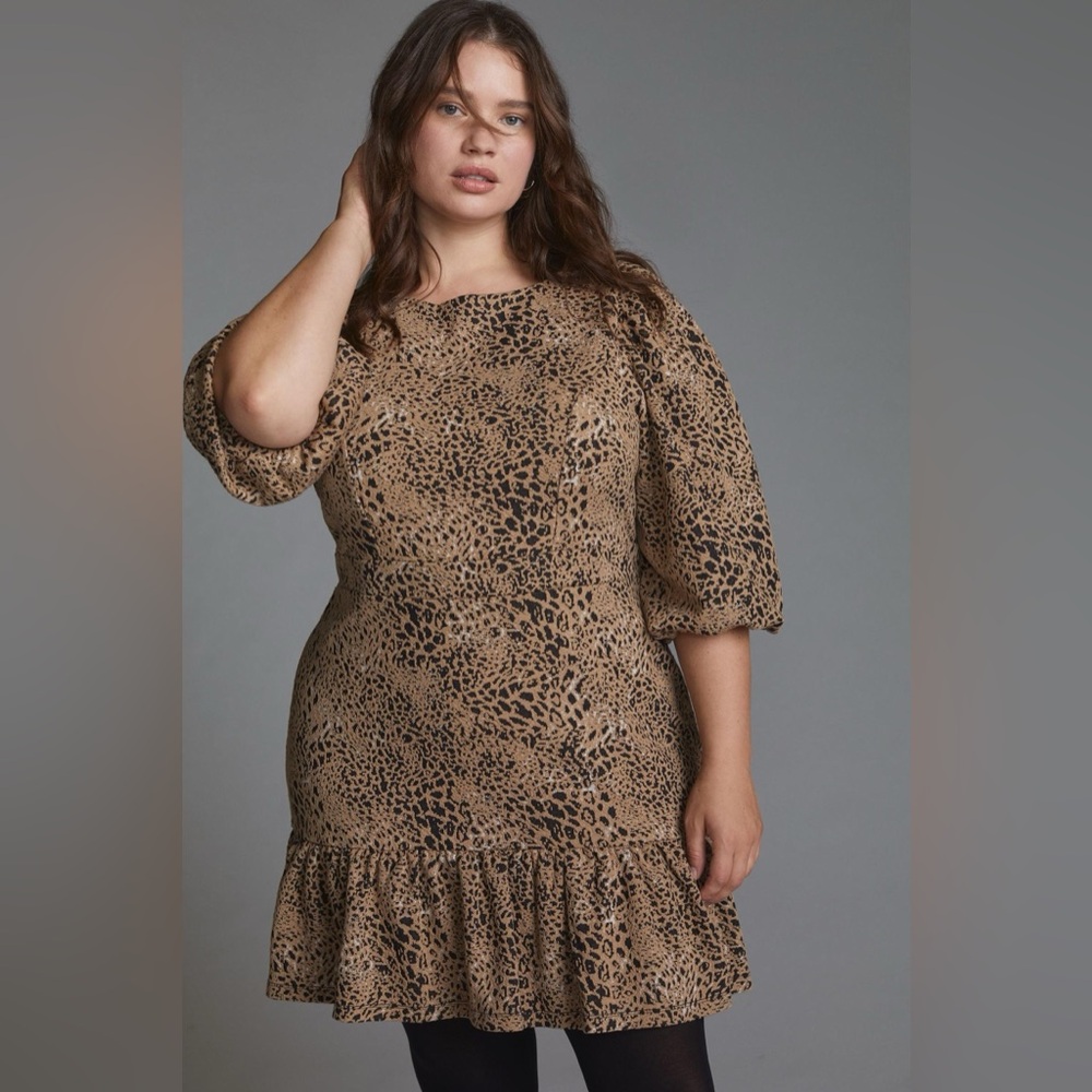 Anthropologie Maeve Knit Cut-Out Mini Dress
